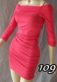 Vestido Coral Manga Longa