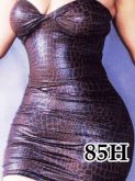 Vestido Tomara que caia de cobra em cirre.